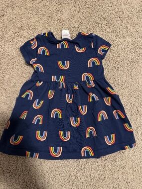 Hanna Andersson Rainbow Print Pocket Dress